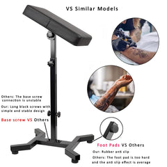 Huoxou tattoo arm rest with height adjustment for multiple angles and comfort.