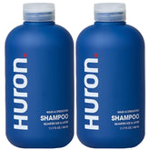 Huron Clean Citrus Woods bottle ready for your daily shower.