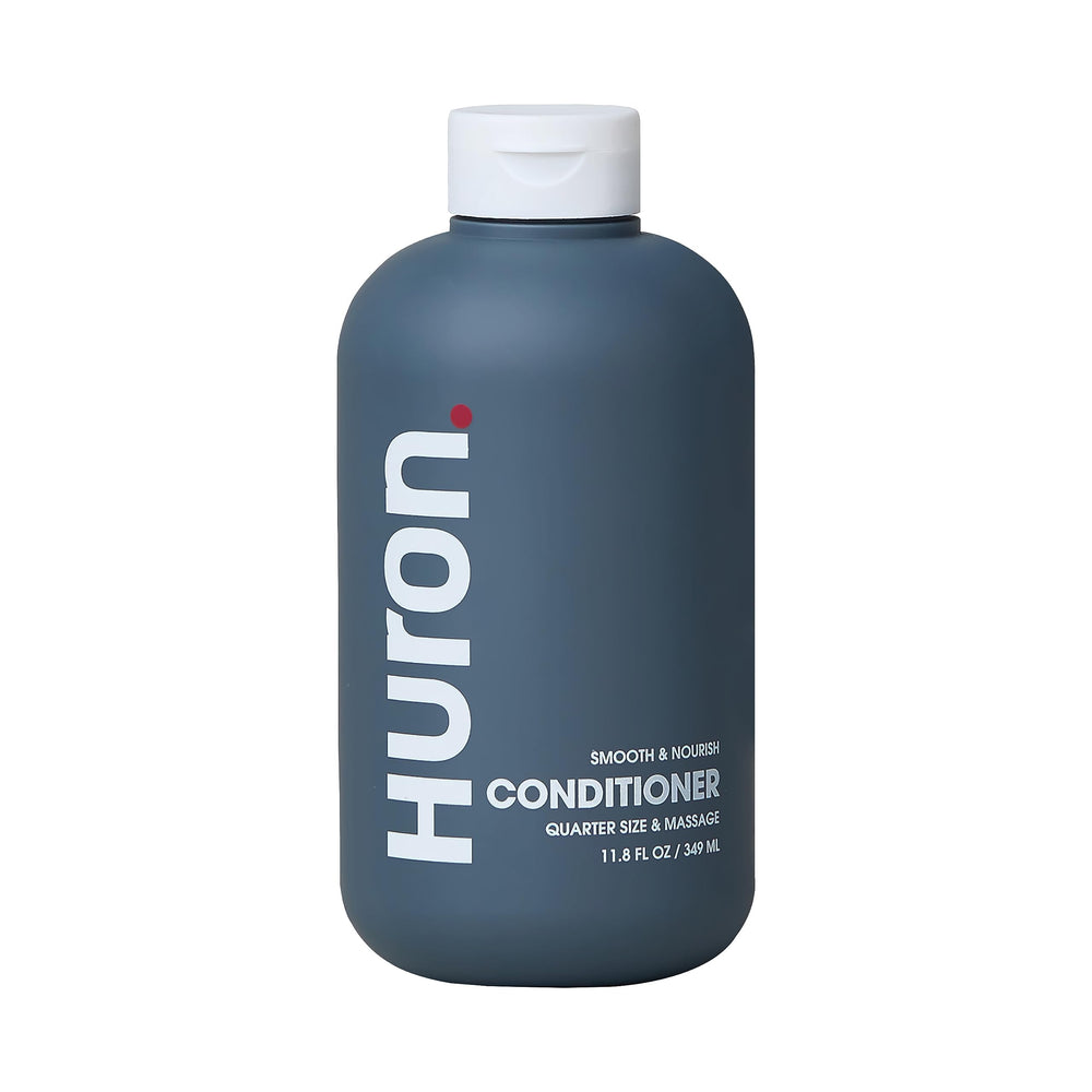 Huron acondicionador para hombres, botella frontal, cabello suave y sin encrespamiento