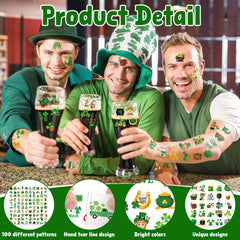 Huskein Irish charm green patterns add vibrant holiday flair.