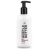 Hustle Butter Deluxe tattoo aftercare bottle delivers daily hydration for vibrant skin