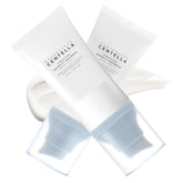 Huxihom Centella sunscreen bottle pour for easy daily protection