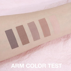 Hxssll Matte Neutral Cool Brown Eyeshadow Palette cool clay matte swatches create versatile nude looks