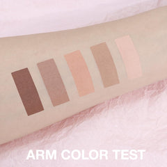 Hxssll Mini Palette Peach Nude swatch adds warm brightness to the eye area.