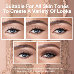 Hxssll Mini Palette Warm Mocha swatch adds depth for everyday eyes.