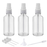 Hydior 2oz clear glass spray bottle set for portable essential oils.
