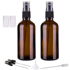 Hydior amber glass spray bottle 4oz with fine mist for essential oils.