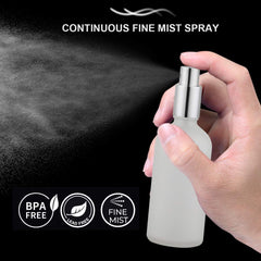 Hydior silver metal spray tops provide a sleek, smooth spray