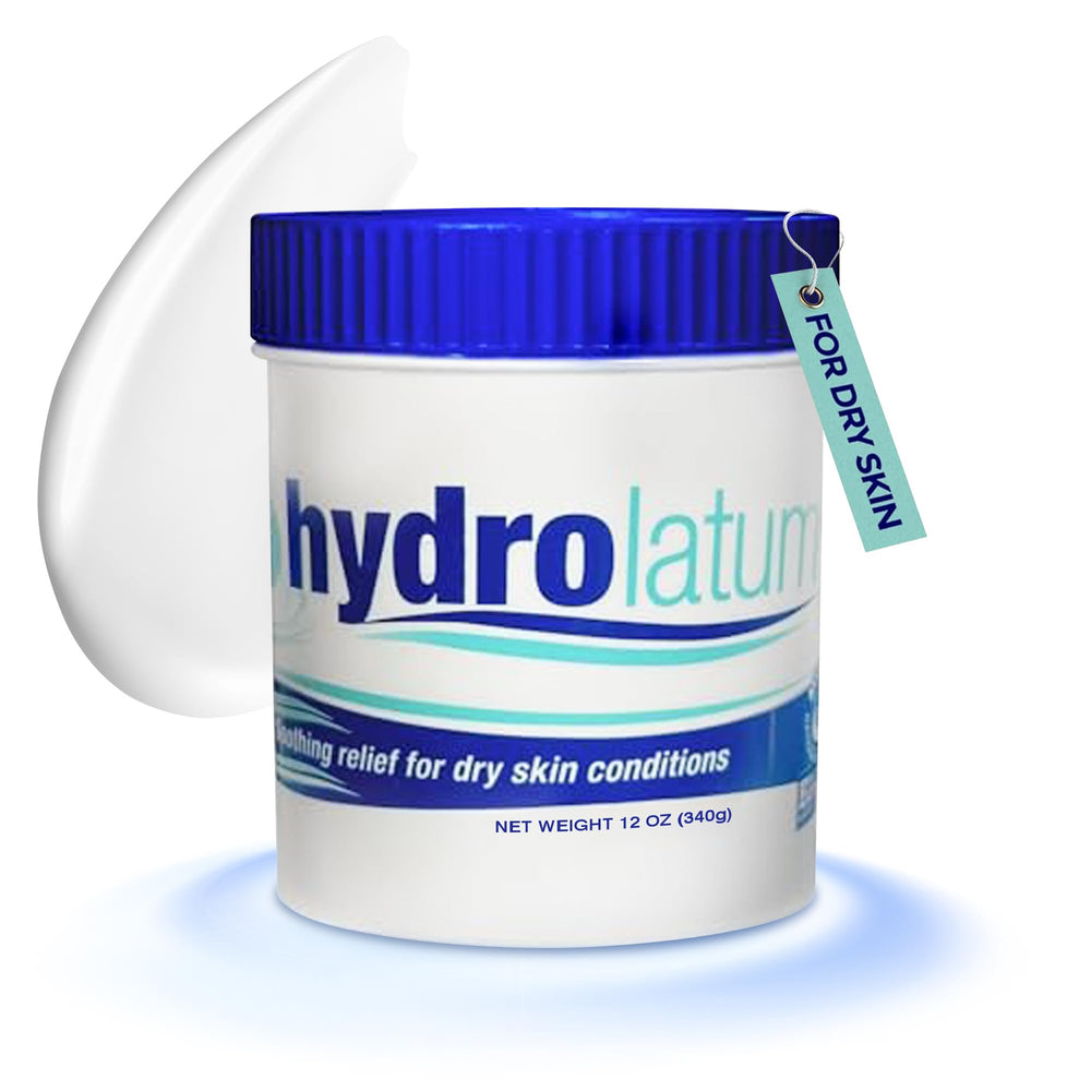 Hydrolatum Moisturizing Cream 12oz tub delivering lasting hydration for body and face.