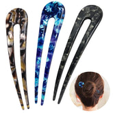 HYFEEL horquilla francesa carey azul para recogidos elegantes sin esfuerzo.