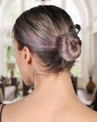 HYFEEL U-shaped hair stick long black bun hold