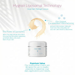 Hygieia+ application on arms and neck for smoother appearance.