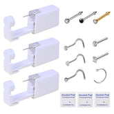 HYJLPAF nose piercing kit gun for quick, clean home piercing