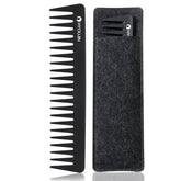 HYOUJIN 601 carbon wide-tooth comb for wet hair with smooth detangling.