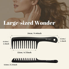 HYOUJIN paddle teeth close-up, wide spacing for gentle detangling.