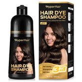 HyperHair shampoo tinte botella vertiendo, uso casero sencillo.