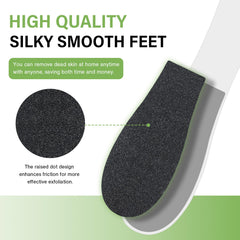HZMM fine sandpaper side smooths cracked heels.