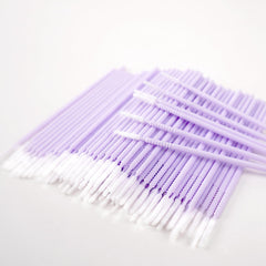 i-laesh microswab packaging showing two 100-piece bags for lash extensions
