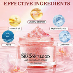 Iaolose Crema Sangre de Dragón, aplicación mañana y noche, nutre sin grasa.