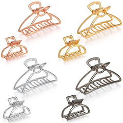 IAXSEE pinza metal grande de 3 pulgadas para fijar el cabello con firmeza.