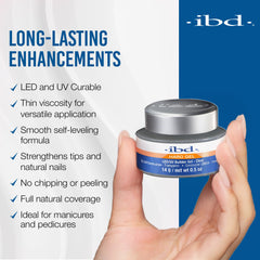 IBD Opaque Coverage Gel Swatch: rich shade with strong color payoff.