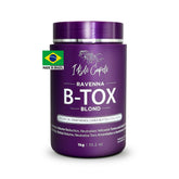 I Belli Capelli Ravenna B-ToX Blonde Hair application shows brass neutralization and silky shine