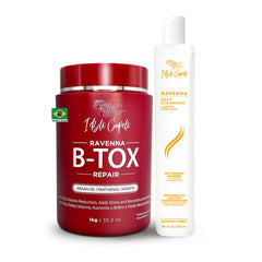 I Belli Capelli Ravenna B-ToX Mask smooths frizz for silkier hair.