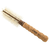 Ibiza Hair Boar Bristle Round Brush 55mm shows smooth waves and added volume.