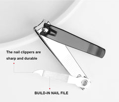 ICEYLI curved-blade nail clippers close-up showing precise trim capability