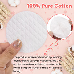 ICOTLE Cotton rounds lint-free surface for gentle cleansing