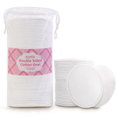 ICOTLE large oval cotton pads shown in a 70-count pack for gentle makeup removal.