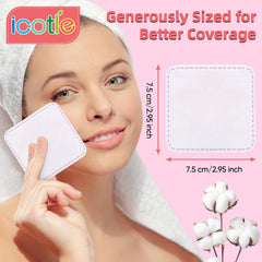 ICOTLE lint-free pads avoiding shedding during remover or polish removal.