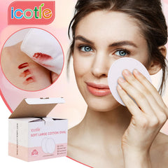 ICOTLE travel-friendly cotton pads in resealable bags for home or travel