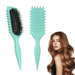 IDAOLI Curl Defining Brush with ergonomic handle for easy detangling and curl shaping.