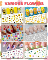 IDDFEVE estampas de estrellas y corazones para uñas.