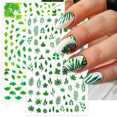 IDDFEVE lucky clover pattern offers bold, eye-catching party-ready nails