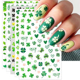IDDFEVE shamrock collection nail stickers add festive shine on nails
