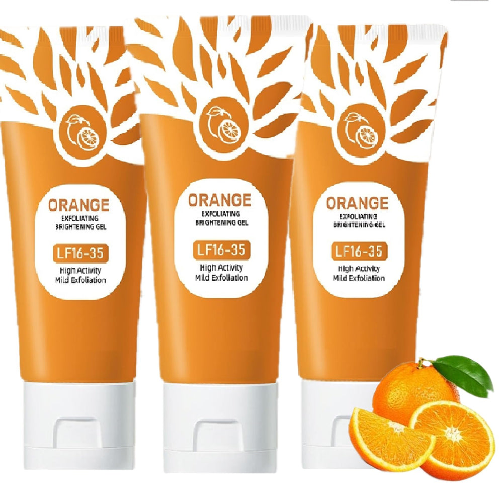 Identicalven gel exfoliante naranja rostro, exfoliación suave que limpia poros y suaviza la piel.