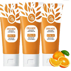 Identicalven gel exfoliante naranja rostro, exfoliación suave que limpia poros y suaviza la piel.