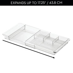 iDesign Clarity clear-plastic construction blends with any decor and lasts.