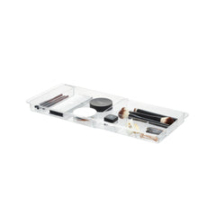 iDesign Clarity vanity-drawer-extend shows expandable storage for larger vanity drawers.