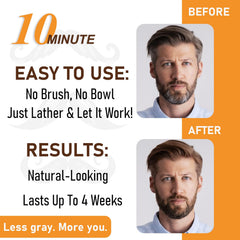 Empaque de iemokoda para barba y cabello en tono marrón oscuro.