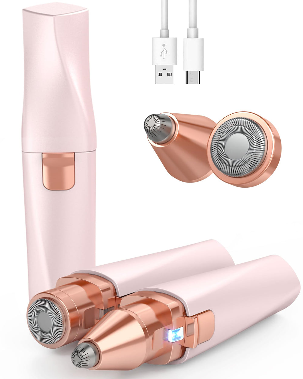 IFANZETECH eyebrow trimmer dual heads for precise shaping and smooth skin