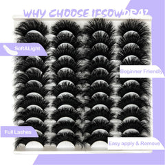 IFSOWDRA cat-eye pack lashes elongate and enhance eye shape