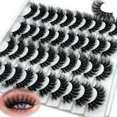 IFSOWDRA Mink Lashes Wispy Cat Eye 18mm: crisscross 3D volume for a dramatic look.