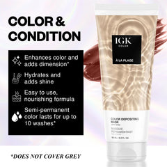 IGK A La Plage color-depositing mask application demonstrates easy color refresh.