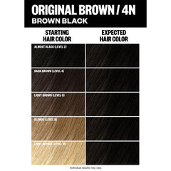 IGK Color Kit shade card helps select 4N Original Brown.