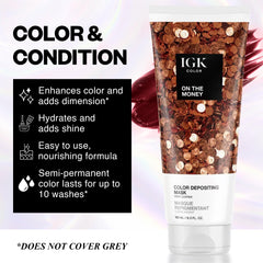 IGK On The Money cream texture shows nourishing coating for semi-permanent shine.
