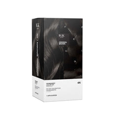IGK Permanent Hair Dye Color Kit bottle pour for precise gray coverage.