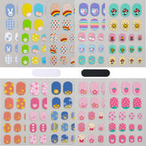 IHUKEIT rainbow design nail stickers for quick, playful kid nail art